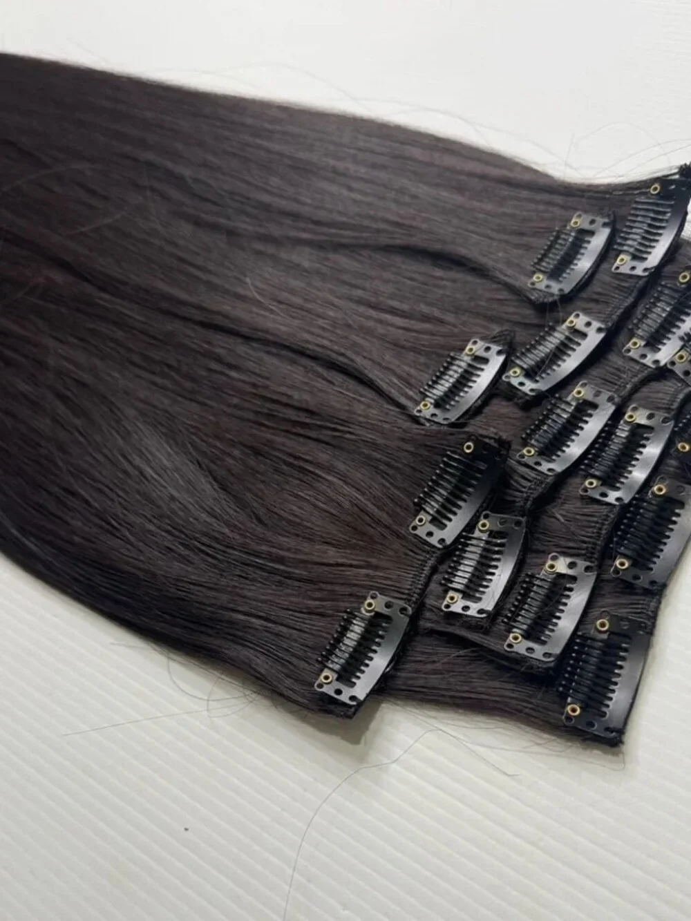22” Clip-In Extensions Long Straight Soft, Full & Natural Look